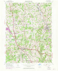 Mars Pennsylvania Historical topographic map, 1:24000 scale, 7.5 X 7.5 Minute, Year 1953