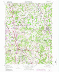 Mars Pennsylvania Historical topographic map, 1:24000 scale, 7.5 X 7.5 Minute, Year 1953