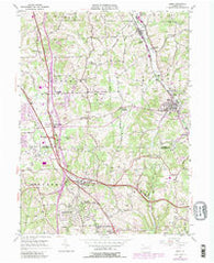 Mars Pennsylvania Historical topographic map, 1:24000 scale, 7.5 X 7.5 Minute, Year 1953