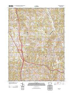 Mars Pennsylvania Historical topographic map, 1:24000 scale, 7.5 X 7.5 Minute, Year 2013