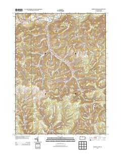 Marshlands Pennsylvania Historical topographic map, 1:24000 scale, 7.5 X 7.5 Minute, Year 2013