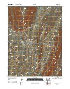 Martinsburg Pennsylvania Historical topographic map, 1:24000 scale, 7.5 X 7.5 Minute, Year 2010