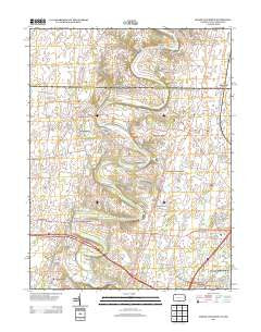 Mason and Dixon Pennsylvania Historical topographic map, 1:24000 scale, 7.5 X 7.5 Minute, Year 2013
