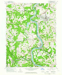 Masontown Pennsylvania Historical topographic map, 1:24000 scale, 7.5 X 7.5 Minute, Year 1964