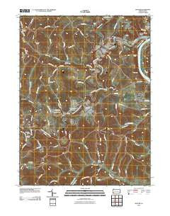 Mather Pennsylvania Historical topographic map, 1:24000 scale, 7.5 X 7.5 Minute, Year 2010
