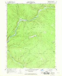 Mayburg Pennsylvania Historical topographic map, 1:24000 scale, 7.5 X 7.5 Minute, Year 1966