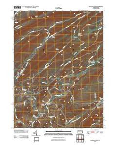 McAlevys Fort Pennsylvania Historical topographic map, 1:24000 scale, 7.5 X 7.5 Minute, Year 2010