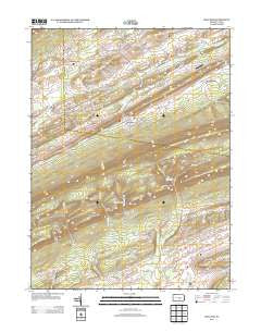 McClure Pennsylvania Historical topographic map, 1:24000 scale, 7.5 X 7.5 Minute, Year 2013
