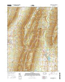 McConnellsburg Pennsylvania Current topographic map, 1:24000 scale, 7.5 X 7.5 Minute, Year 2016