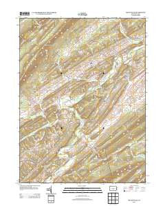 McCoysville Pennsylvania Historical topographic map, 1:24000 scale, 7.5 X 7.5 Minute, Year 2013