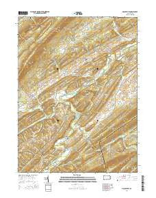 McCoysville Pennsylvania Current topographic map, 1:24000 scale, 7.5 X 7.5 Minute, Year 2016