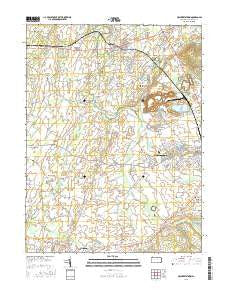 McSherrystown Pennsylvania Current topographic map, 1:24000 scale, 7.5 X 7.5 Minute, Year 2016