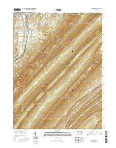 McVeytown Pennsylvania Current topographic map, 1:24000 scale, 7.5 X 7.5 Minute, Year 2016