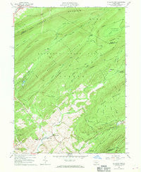 Mc Alevys Fort Pennsylvania Historical topographic map, 1:24000 scale, 7.5 X 7.5 Minute, Year 1963