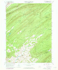 Mc Alevys Fort Pennsylvania Historical topographic map, 1:24000 scale, 7.5 X 7.5 Minute, Year 1963