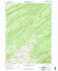 Mc Alevys Fort Pennsylvania Historical topographic map, 1:24000 scale, 7.5 X 7.5 Minute, Year 1963