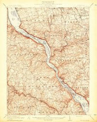Mc Calls Ferry Pennsylvania Historical topographic map, 1:62500 scale, 15 X 15 Minute, Year 1912