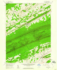 Mc Clure Pennsylvania Historical topographic map, 1:24000 scale, 7.5 X 7.5 Minute, Year 1959