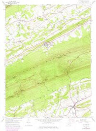 Mc Clure Pennsylvania Historical topographic map, 1:24000 scale, 7.5 X 7.5 Minute, Year 1959
