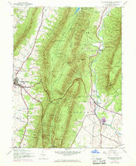 Mc Connellsburg Pennsylvania Historical topographic map, 1:24000 scale, 7.5 X 7.5 Minute, Year 1944