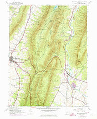 Mc Connellsburg Pennsylvania Historical topographic map, 1:24000 scale, 7.5 X 7.5 Minute, Year 1944