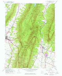 Mc Connellsburg Pennsylvania Historical topographic map, 1:24000 scale, 7.5 X 7.5 Minute, Year 1944