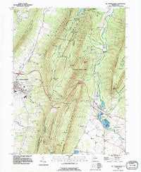 Mc Connellsburg Pennsylvania Historical topographic map, 1:24000 scale, 7.5 X 7.5 Minute, Year 1990