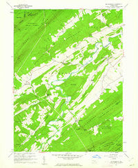 Mc Coysville Pennsylvania Historical topographic map, 1:24000 scale, 7.5 X 7.5 Minute, Year 1960