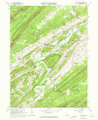 Mc Coysville Pennsylvania Historical topographic map, 1:24000 scale, 7.5 X 7.5 Minute, Year 1960
