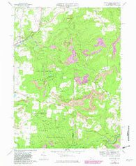 Mc Gees Mills Pennsylvania Historical topographic map, 1:24000 scale, 7.5 X 7.5 Minute, Year 1968