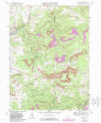 Mc Gees Mills Pennsylvania Historical topographic map, 1:24000 scale, 7.5 X 7.5 Minute, Year 1968