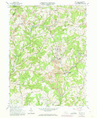 Mc Intyre Pennsylvania Historical topographic map, 1:24000 scale, 7.5 X 7.5 Minute, Year 1964