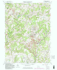 Mc Intyre Pennsylvania Historical topographic map, 1:24000 scale, 7.5 X 7.5 Minute, Year 1964