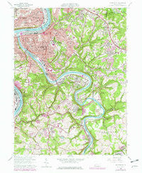 Mc Keesport Pennsylvania Historical topographic map, 1:24000 scale, 7.5 X 7.5 Minute, Year 1960