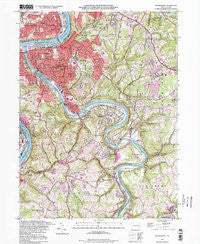 Mc Keesport Pennsylvania Historical topographic map, 1:24000 scale, 7.5 X 7.5 Minute, Year 1993