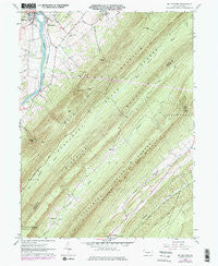 Mc Veytown Pennsylvania Historical topographic map, 1:24000 scale, 7.5 X 7.5 Minute, Year 1961