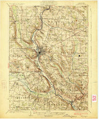Meadville Pennsylvania Historical topographic map, 1:62500 scale, 15 X 15 Minute, Year 1925