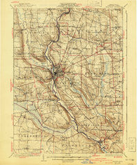 Meadville Pennsylvania Historical topographic map, 1:62500 scale, 15 X 15 Minute, Year 1925