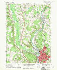 Meadville Pennsylvania Historical topographic map, 1:24000 scale, 7.5 X 7.5 Minute, Year 1968