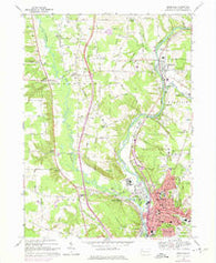 Meadville Pennsylvania Historical topographic map, 1:24000 scale, 7.5 X 7.5 Minute, Year 1968