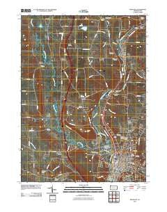Meadville Pennsylvania Historical topographic map, 1:24000 scale, 7.5 X 7.5 Minute, Year 2010