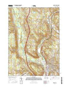 Meadville Pennsylvania Current topographic map, 1:24000 scale, 7.5 X 7.5 Minute, Year 2016