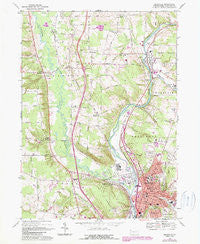 Meadville Pennsylvania Historical topographic map, 1:24000 scale, 7.5 X 7.5 Minute, Year 1968
