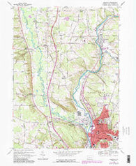 Meadville Pennsylvania Historical topographic map, 1:24000 scale, 7.5 X 7.5 Minute, Year 1968