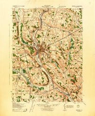 Meadville Pennsylvania Historical topographic map, 1:62500 scale, 15 X 15 Minute, Year 1943