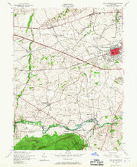 Mechanicsburg Pennsylvania Historical topographic map, 1:24000 scale, 7.5 X 7.5 Minute, Year 1952