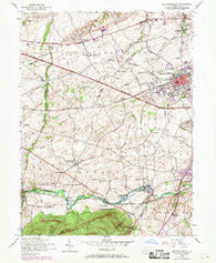 Mechanicsburg Pennsylvania Historical topographic map, 1:24000 scale, 7.5 X 7.5 Minute, Year 1952