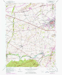 Mechanicsburg Pennsylvania Historical topographic map, 1:24000 scale, 7.5 X 7.5 Minute, Year 1952