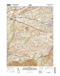 Mechanicsburg Pennsylvania Current topographic map, 1:24000 scale, 7.5 X 7.5 Minute, Year 2016