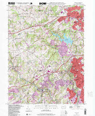 Media Pennsylvania Historical topographic map, 1:24000 scale, 7.5 X 7.5 Minute, Year 1995